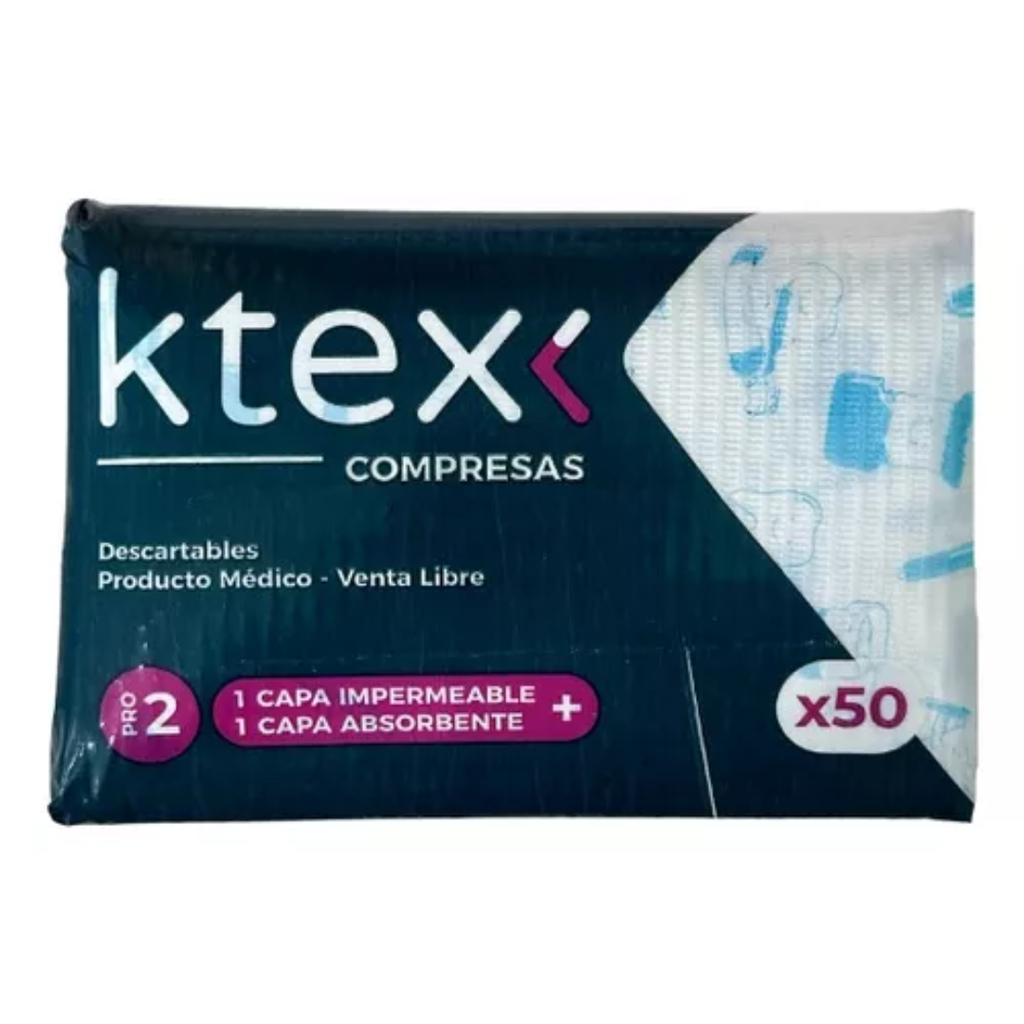 Compresas Descartables Ktex Pro2 - x50U