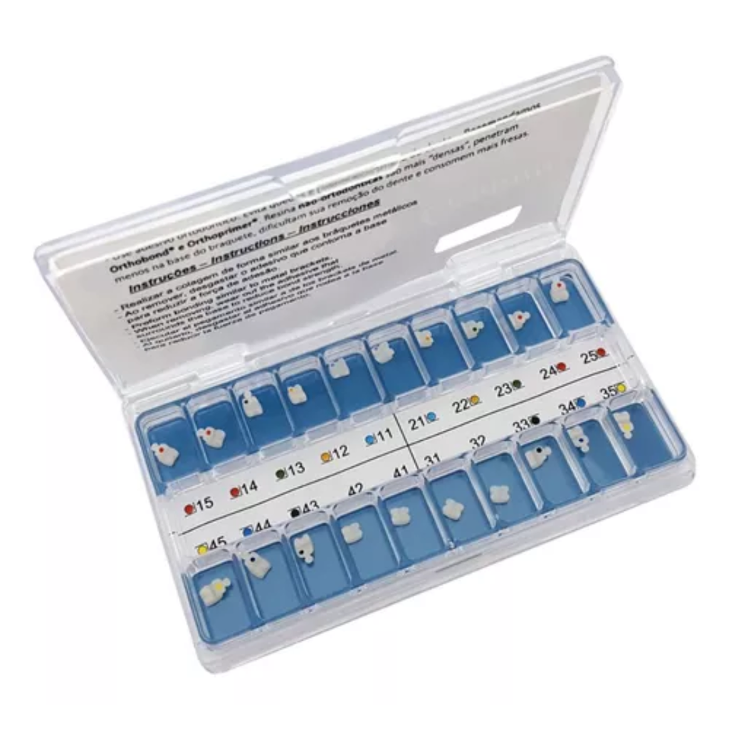 Brackets Ceramico - Roth 0.022, Con ganchos - Morelli