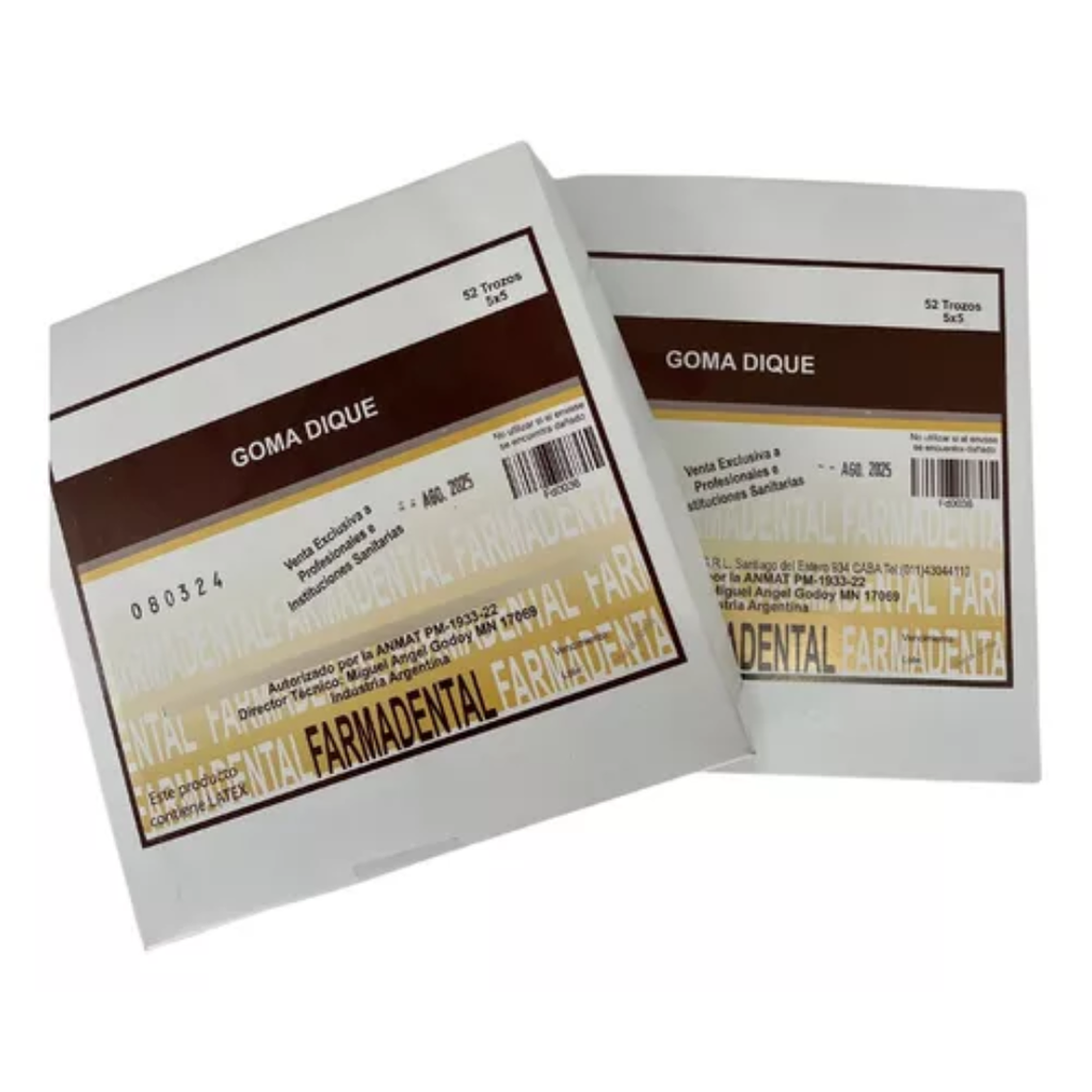Goma Dique 5x5 latex farmadental