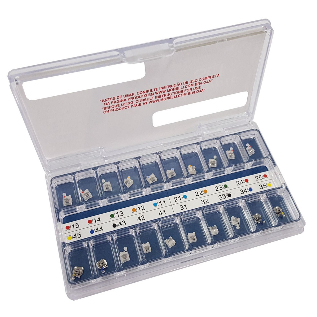 Brackets Autoligado Roth - Ceramic SLI .022" - Can. 9° Ang Morelli 10.12.900