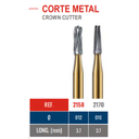Fresa Carburo Corte Mental Jet