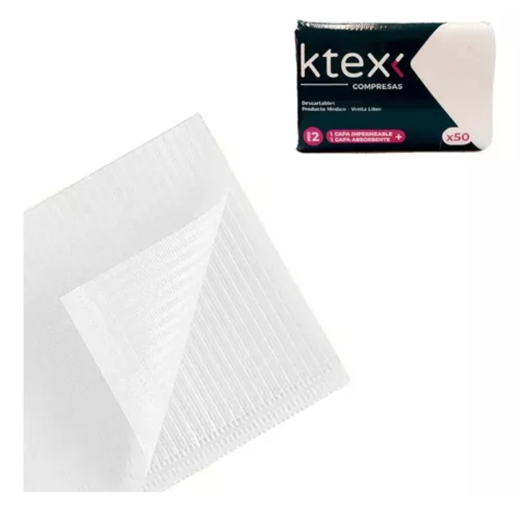 Compresas Descartables Ktex Pro2 - x50U