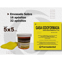 Gasa Iodoformada  5cm x 5cm Farmadental