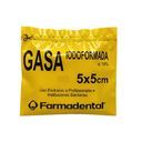 Gasa Iodoformada  5cm x 5cm Farmadental