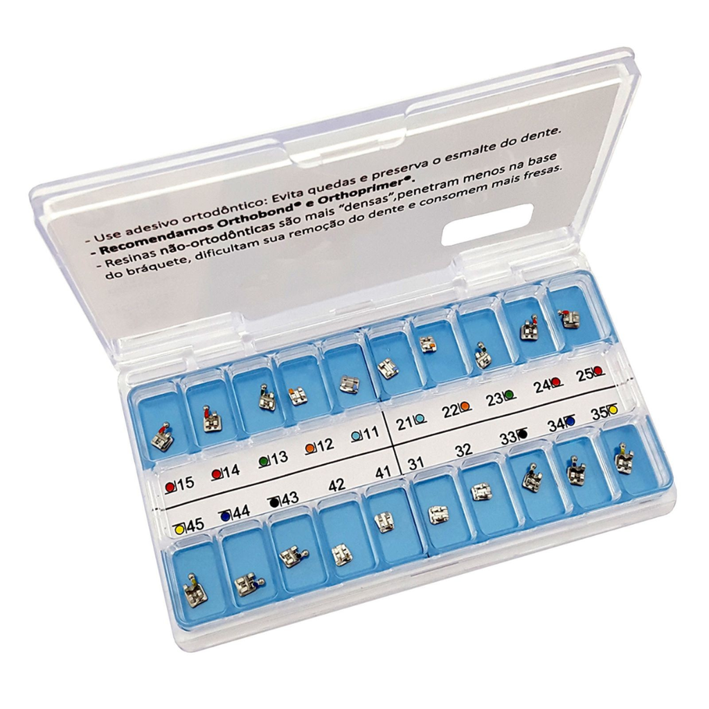 Brackets Roth Standard con ganchos (13º ang.) y premolares - Slot .022"