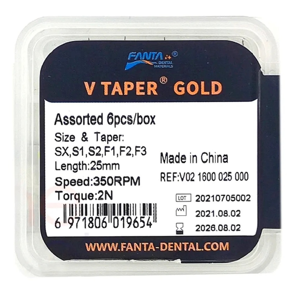 Limas rotatorias V-TAPER/GOLD FANTA