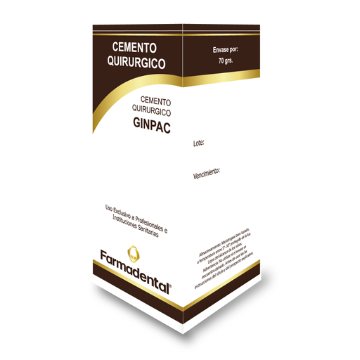 Cemento Quirúrgico Ginpac en polvo 70grs Farmadental
