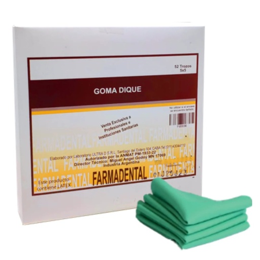 Goma Dique 5x5 latex farmadental