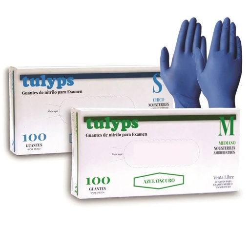 Guantes Descartable Nitrilo X100