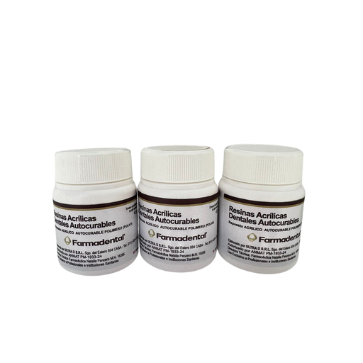 Acrílico Autocurable Polvo Rosa 40gr Farmadental