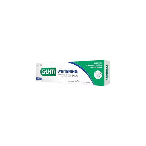 Gum Crema Dental Whitening Plus Con Flúor Encías Sanas 100g