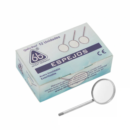 Espejo Dental Odontologia Caja X 12 Unidades 6B