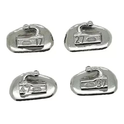 Tubos Segundo Molar Arcada Completa Pack X4