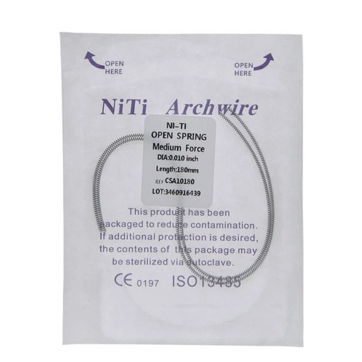 Resorte Abierto de NiTi
