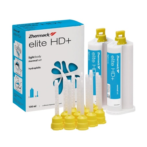Silicona Elite Hd+ Zhermack Light Set Body Normal