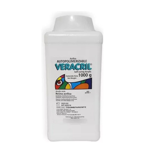 Acrilico Auto Cristal Veracril 1Kg